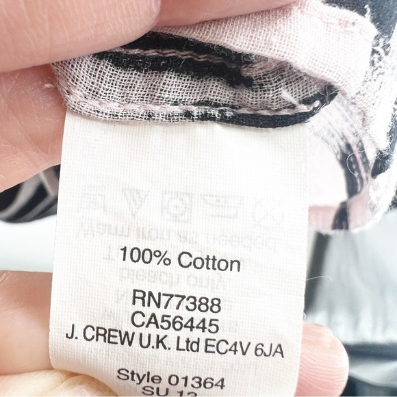 ✅J. CREW BLACK/RED MAXI DRESS WITH DRAWSTRING WAIST COTTON SEMI SHEER SIZE SMALL - Picture 7 of 7